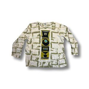 Hand Painted long sleeve smock tee